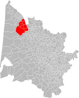 Localisation de Communauté de communes du Centre Médoc