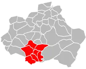 Localisation de Communauté de communes du pays du Verre et du Cristal