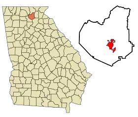 Localisation de Dahlonega