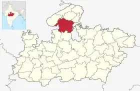 Localisation de District de Shivpuri