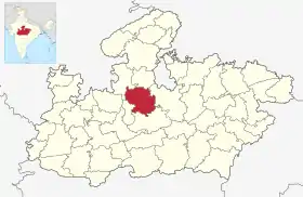 Localisation de District de Vidisha