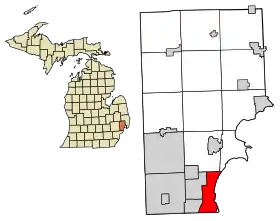 Localisation de Saint Clair Shores