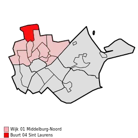 Localisation de Sint-Laurens