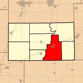 Localisation de Greenup Township