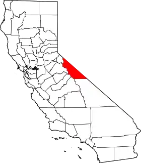 Localisation de Comté de Mono(en) Mono County