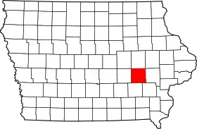 Localisation de Comté d'Iowa