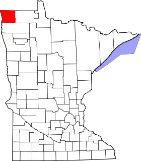 Localisation de Comté de Kittson(Kittson County)