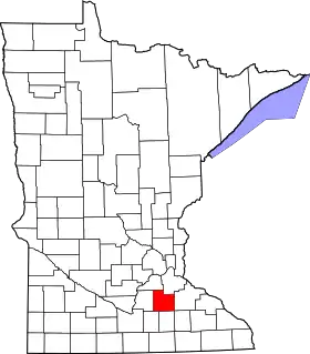 Localisation de Comté de Rice(Rice County)