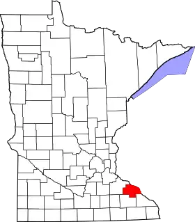 Localisation de Comté de Wabasha(Wabasha County)