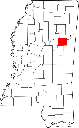 Localisation de Comté d'Oktibbeha(Oktibbeha County)