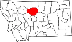 Localisation de Comté de Chouteau(Chouteau County)