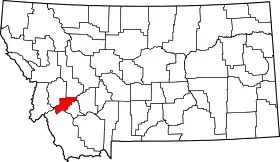 Localisation de Comté de Deer Lodge(Deer Lodge County)