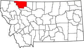 Localisation de Comté de Glacier(Glacier County)