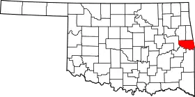 Localisation de Comté de Sequoyah(Sequoyah County)