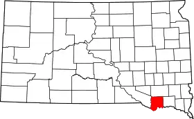 Localisation de Comté de Bon Homme(en) Bon Homme County