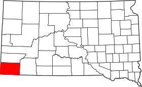Localisation de Comté de Fall River(Fall River County)