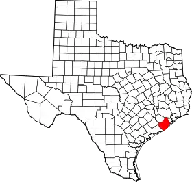 Localisation de Comté de Brazoria(en) Brazoria County