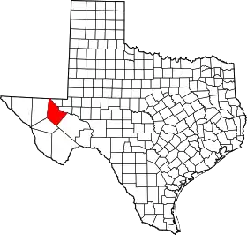 Localisation de Comté de Reeves(en) Reeves County