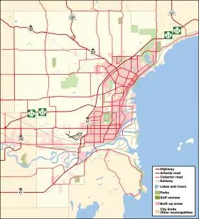 La route 102 quitte Thunder Bay par le nord-ouest
