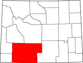 Localisation de Comté de Sweetwater(Sweetwater County)