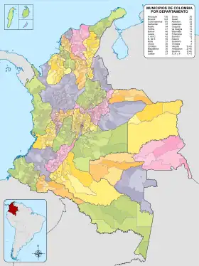 Localisation de Municipalité