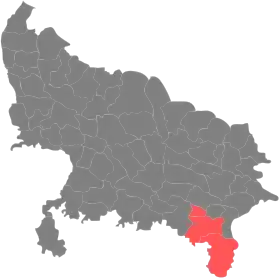 Localisation de Division de Mirzapur