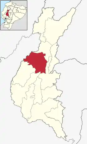 Localisation de Canton de Mocache