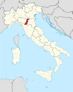 Localisation de Province de Modène