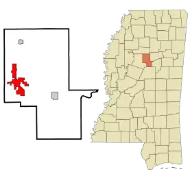 Localisation de Winona