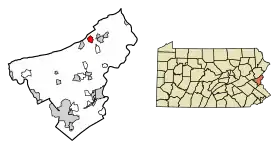 Localisation de Pen Argyl