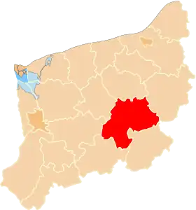 Localisation de Powiat de Drawsko