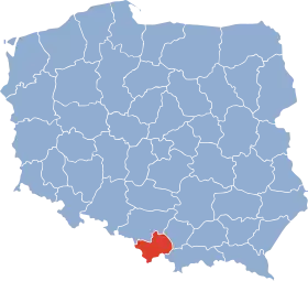 Localisation de Voïvodie de Bielsko-Biała