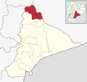 Localisation de Canton de Palora