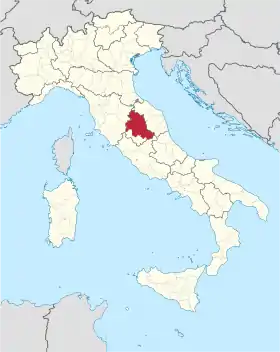 Localisation de Province de Pérouse