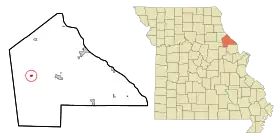 Localisation de Curryville