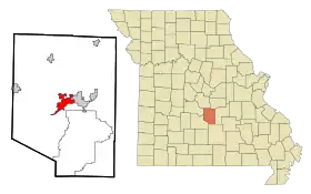 Localisation de Waynesville