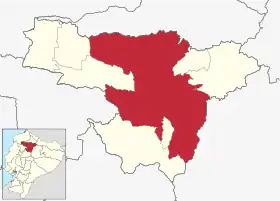 Localisation de Distrito Metropolitano de Quito