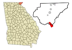 Localisation de Tallulah Falls