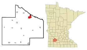 Localisation de Redwood Falls