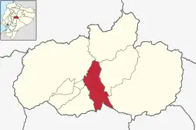 Localisation de Canton de Pelileo