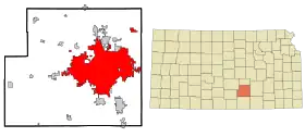 Localisation de Wichita