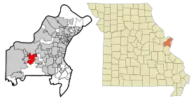 Localisation de Ballwin