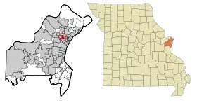 Localisation de Bel-Ridge