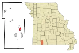 Localisation de Branson West