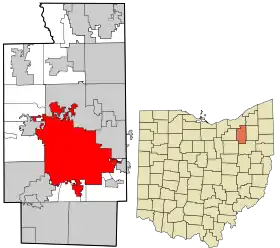 Localisation de Akron