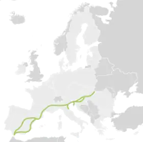 Image illustrative de l’article Corridor méditerranéen