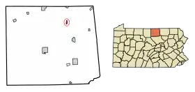 Localisation de Tioga