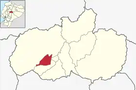 Localisation de Canton de Tisaleo