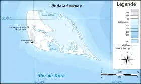 Carte de l'île de la Solitude