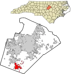 Localisation de Fuquay-Varina
